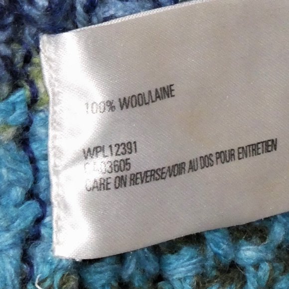 NORTHERN ISLE Chunky Crochet Wool Full Zip Multi Color Cardigan Sweater … - Picture 8 of 9